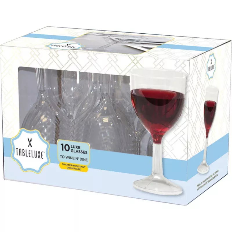 10-Count 6oz. Luxe Wine Glass Set