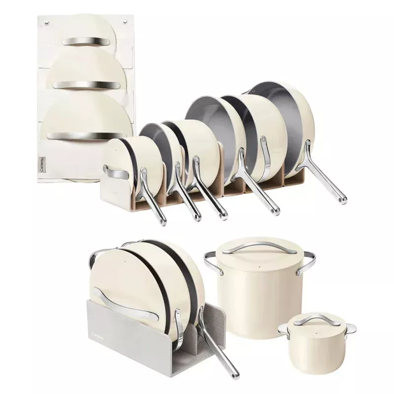 24-piece Ceramic Non-stick Cookware Set – Cream