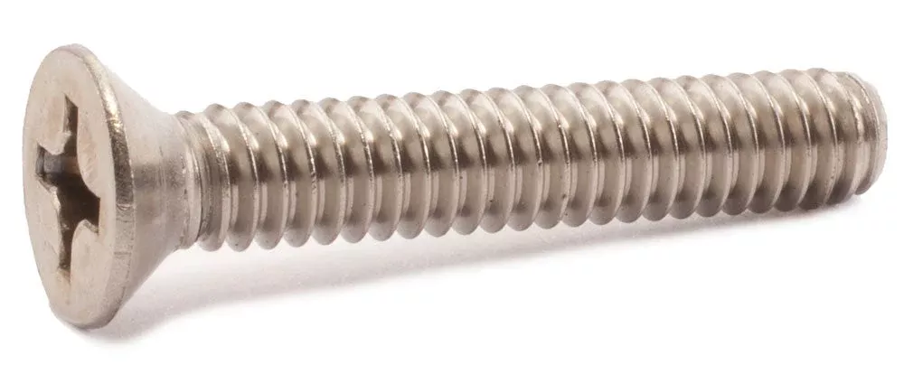 3/8-16 x 2 1/2 Phillips Flat Machine Screw 18-8 SS