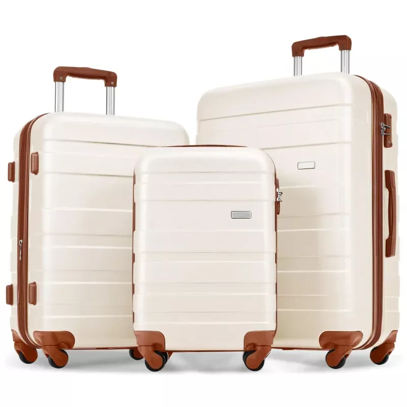 3 PCS Hardside Luggage Set – Ivory