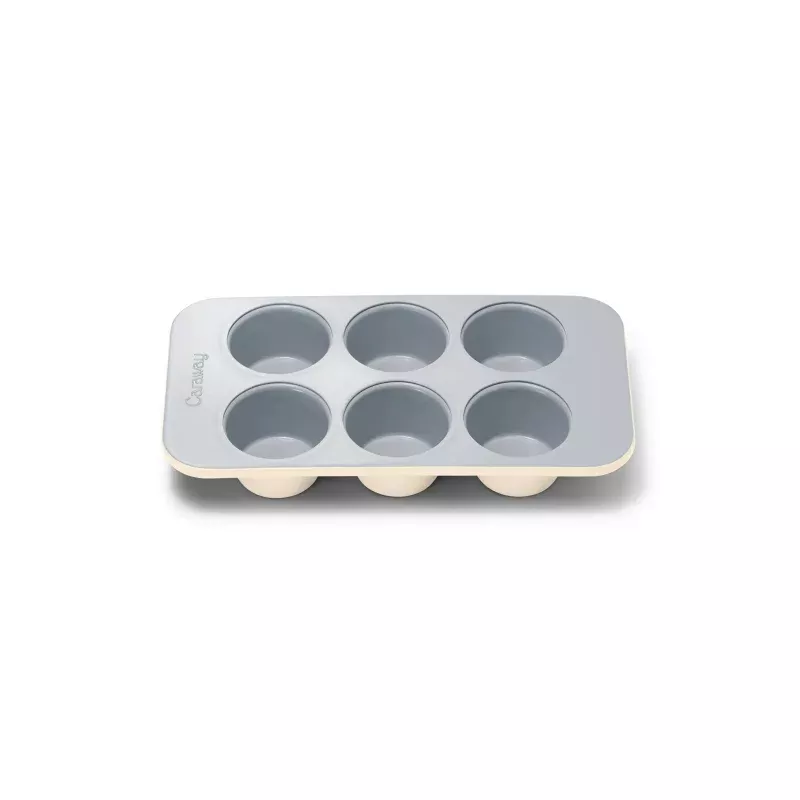 6c Nonstick Ceramic Muffin Pan – Cream