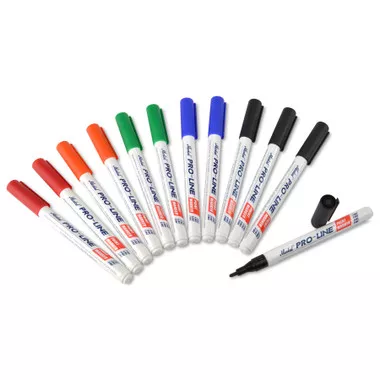 Black Solvent-based Paint Pen Markers, pack/12