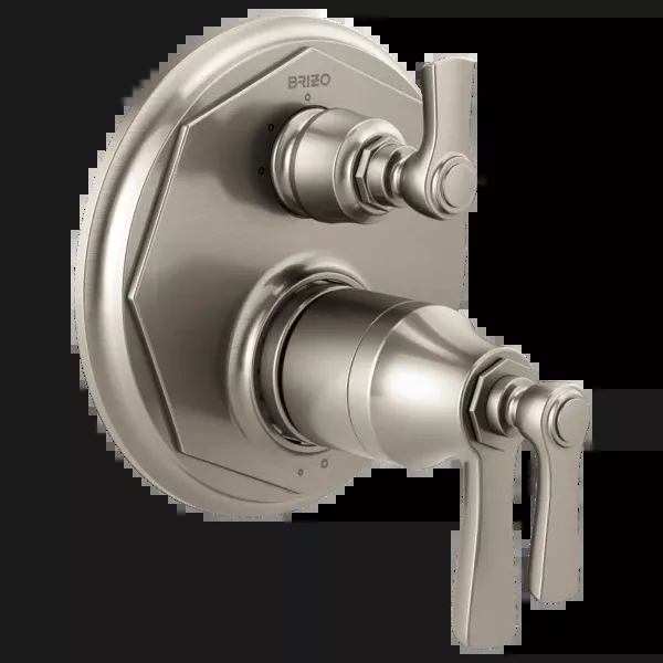 Brizo Rook TempAssure Thermostatic Valve with 3-Function Diverter Trim