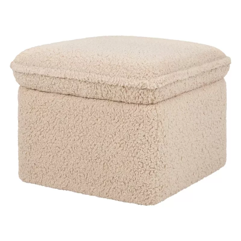 Cali Storage Ottoman – Chai Shearling