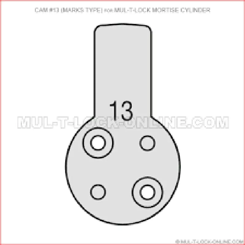 Cam for Mortise Cylinder Marks Type