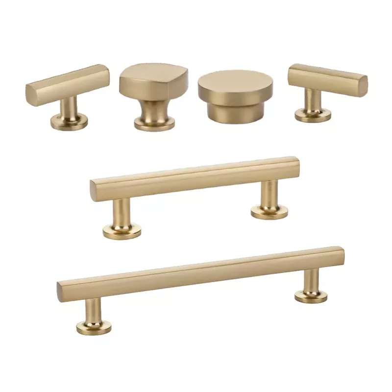 Champagne Bronze T-Bar “Geo” Cabinet Knobs and Pulls