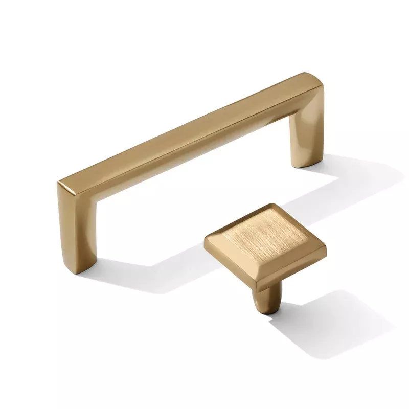 Champagne Bronze “Trane” Drawer Pulls and Knob