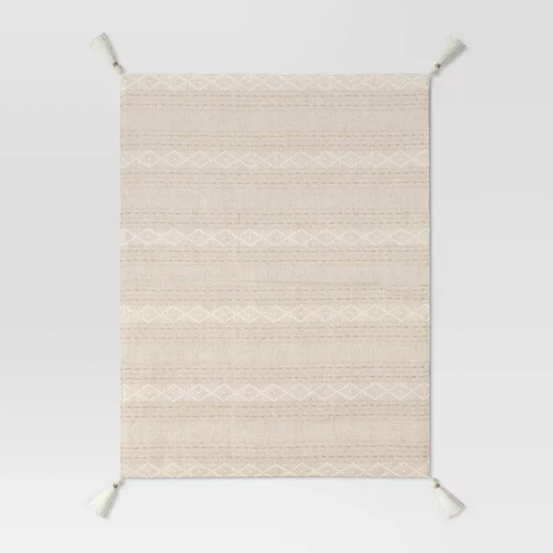Cotton Printed Placemat with Tassels