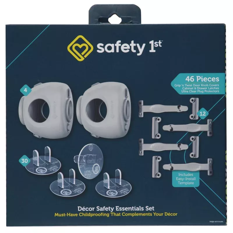 Dcor Safety Essentials Set (46pc), Grey, Toddler