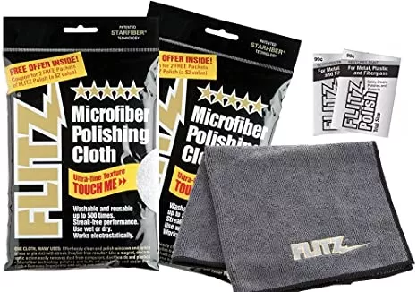 Flitz MC200 Microfiber Cloth - 2 Pack