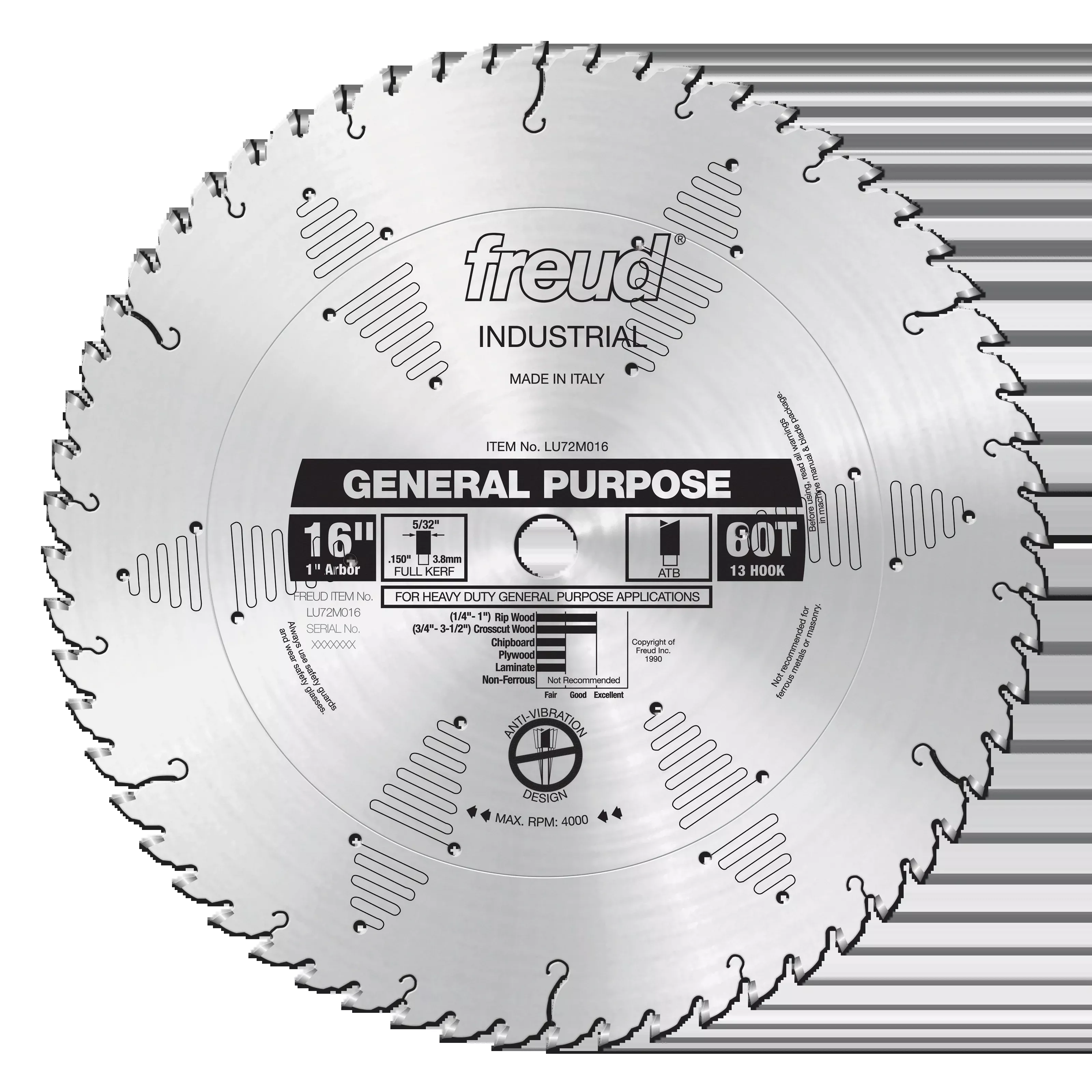 Freud LU72M016 16" General Purpose Blade