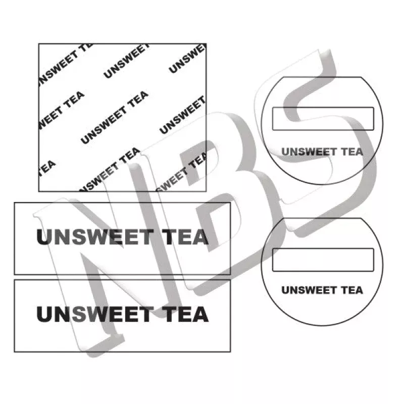 Generic Unsweet Tea Flojet BIB Marker