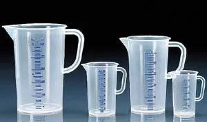 Graduated Pitcher, Polypropylene, Molded/Printed, 1000 ml, case/6