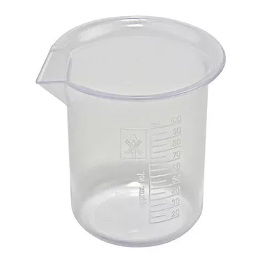 Griffin Beakers, Polypropylene, 100mL, case/48
