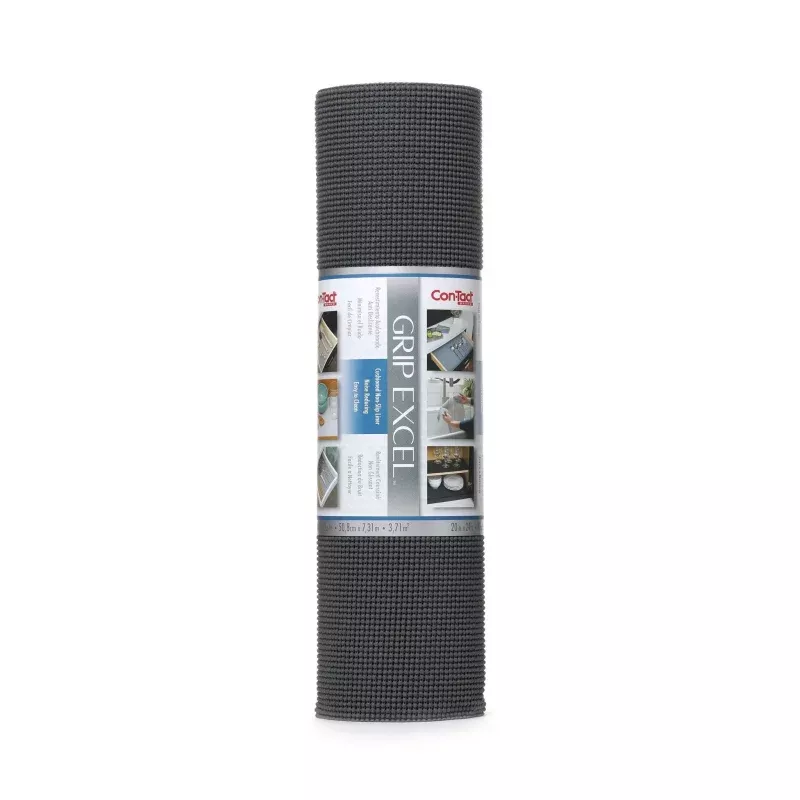 Grip Excel Non-Adhesive Shelf Liner - Graphite