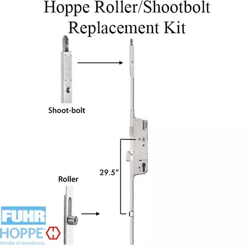 HOPPE Roller / Shootbolt Replacement Kit for Fuhr Automatic Multipoint Lock