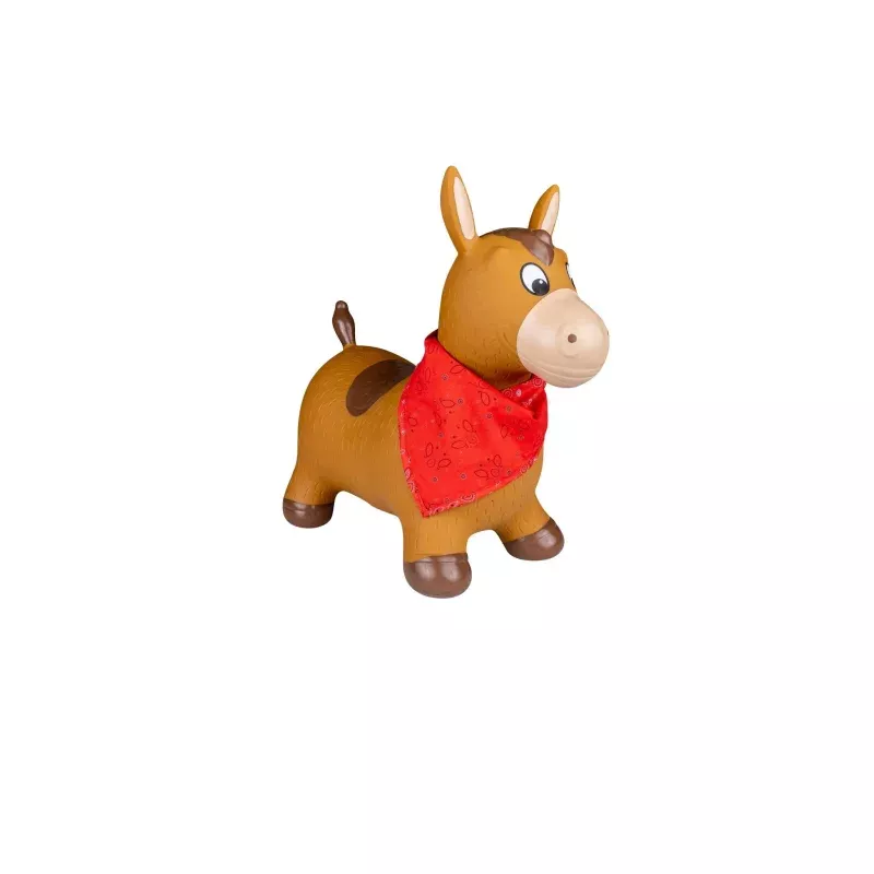 Inflatable Ride-On Toy Bouncer – Brown