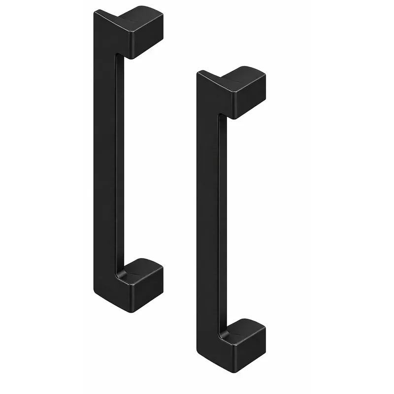 Interlock Crest Sliding Door Interior & Exterior Handle, Black