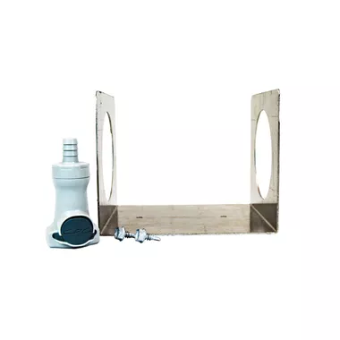 Justrite Remote Wall Bracket for Carbon Filter with PP Connector 5" x 4"