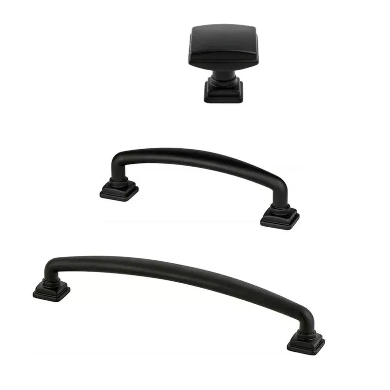Kelly No.2 Cabinet Knobs and Drawer Pulls in Matte Black
