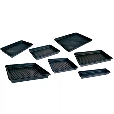 Large Plastic Utility Spill Tray, 12" x 48"