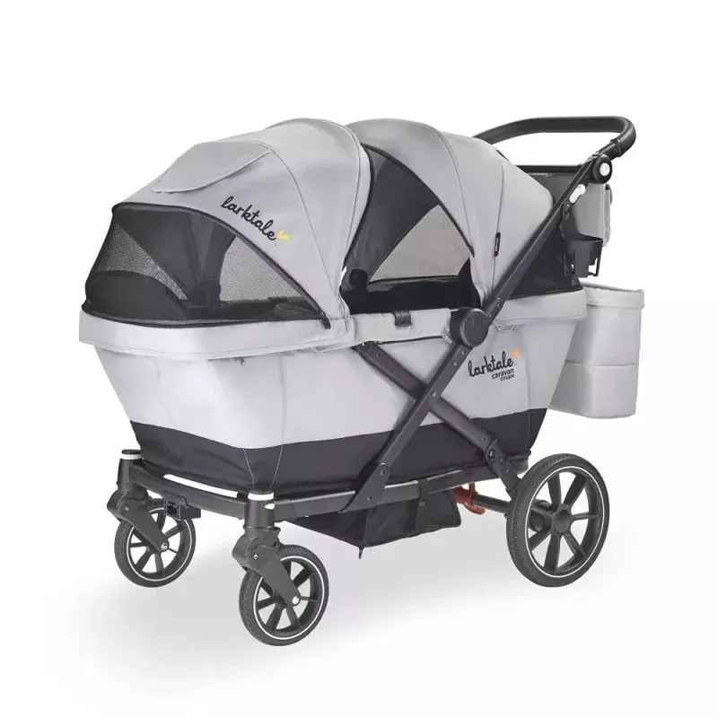 Larktale Caravan Coupe V2 Stroller Wagon - Gray/Black