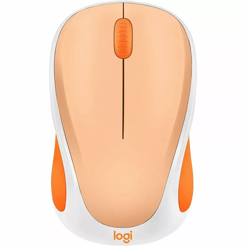 Logitech Design Collection Limited Edition Wireless Mouse in Light Orange