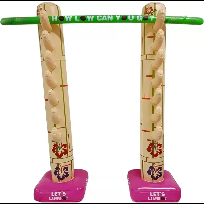 Luau Limbo Game Set - Inflatable Limbo Sticks