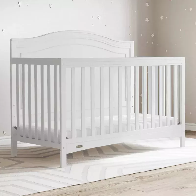 Paris White 4-in-1 Convertible Crib