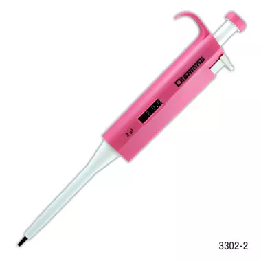Pipettor, Diamond, Fixed Volume, 2uL, Pink