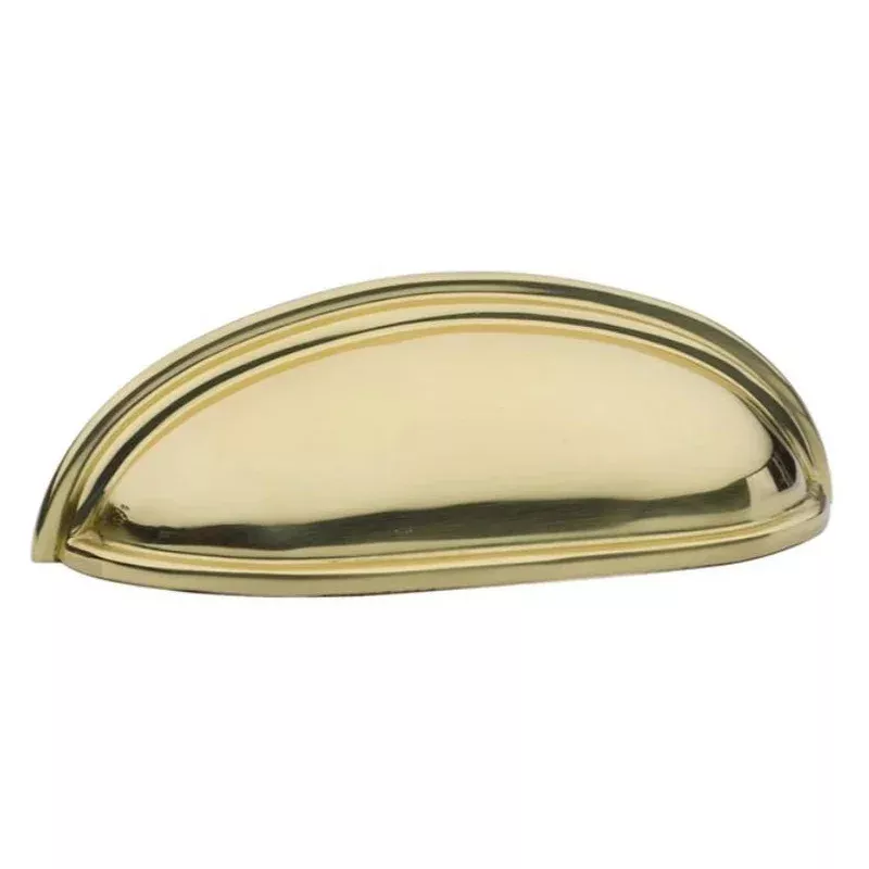 Polished Brass “Heritage” Cabinet Cup Drawer Pull