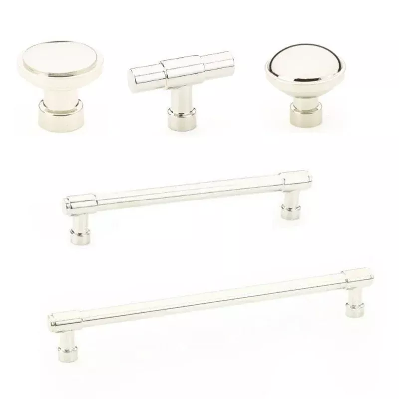 Polished NickelIndustrial Modern Cabinet Knobs and Drawer Pulls