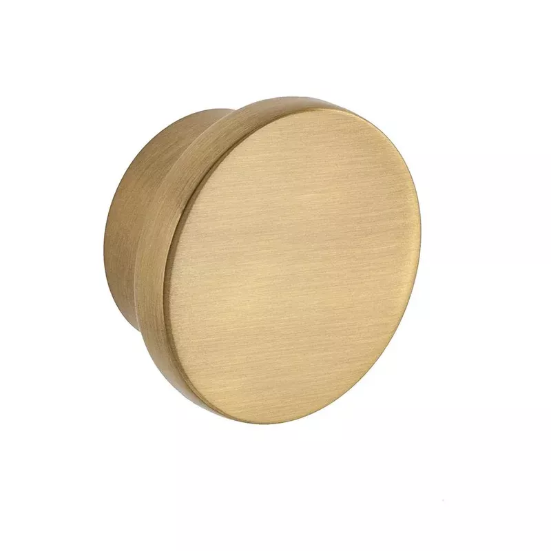 Satin Brass “Summer” Round Cabinet Knob