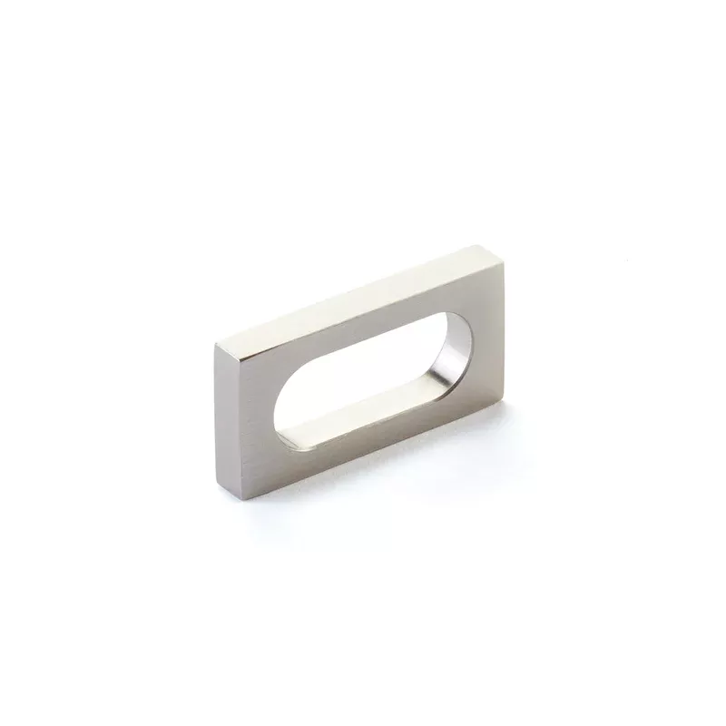 Schaub Cafe Cabinet Pull – Modern Oval Slot