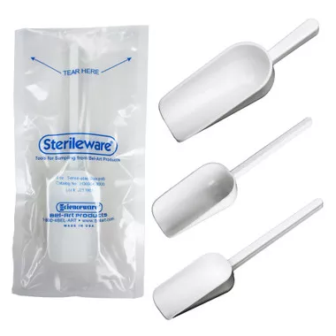 Scoops Sterile White 125mL (4oz), pack/10