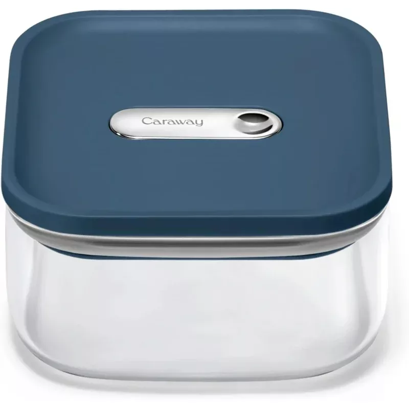 Small Glass Airtight Container – Navy