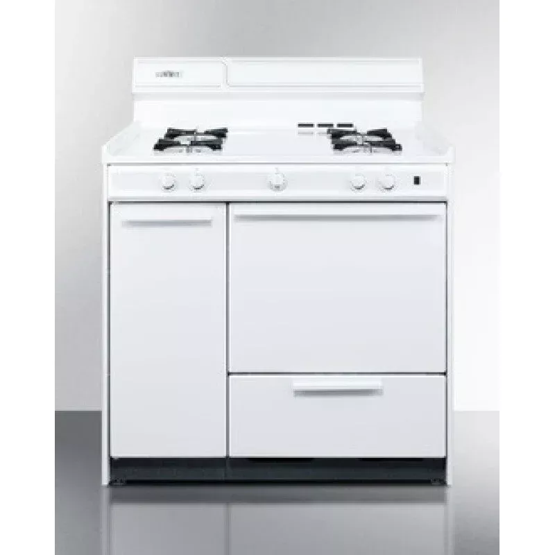 Summit WNM430P 36" Wide Gas Range White
