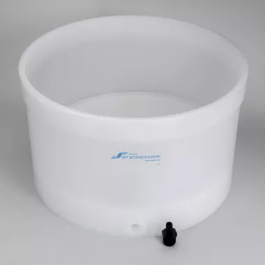 Tabletop Buchner Funnel, 18" Coarse Porosity, Removable Plate