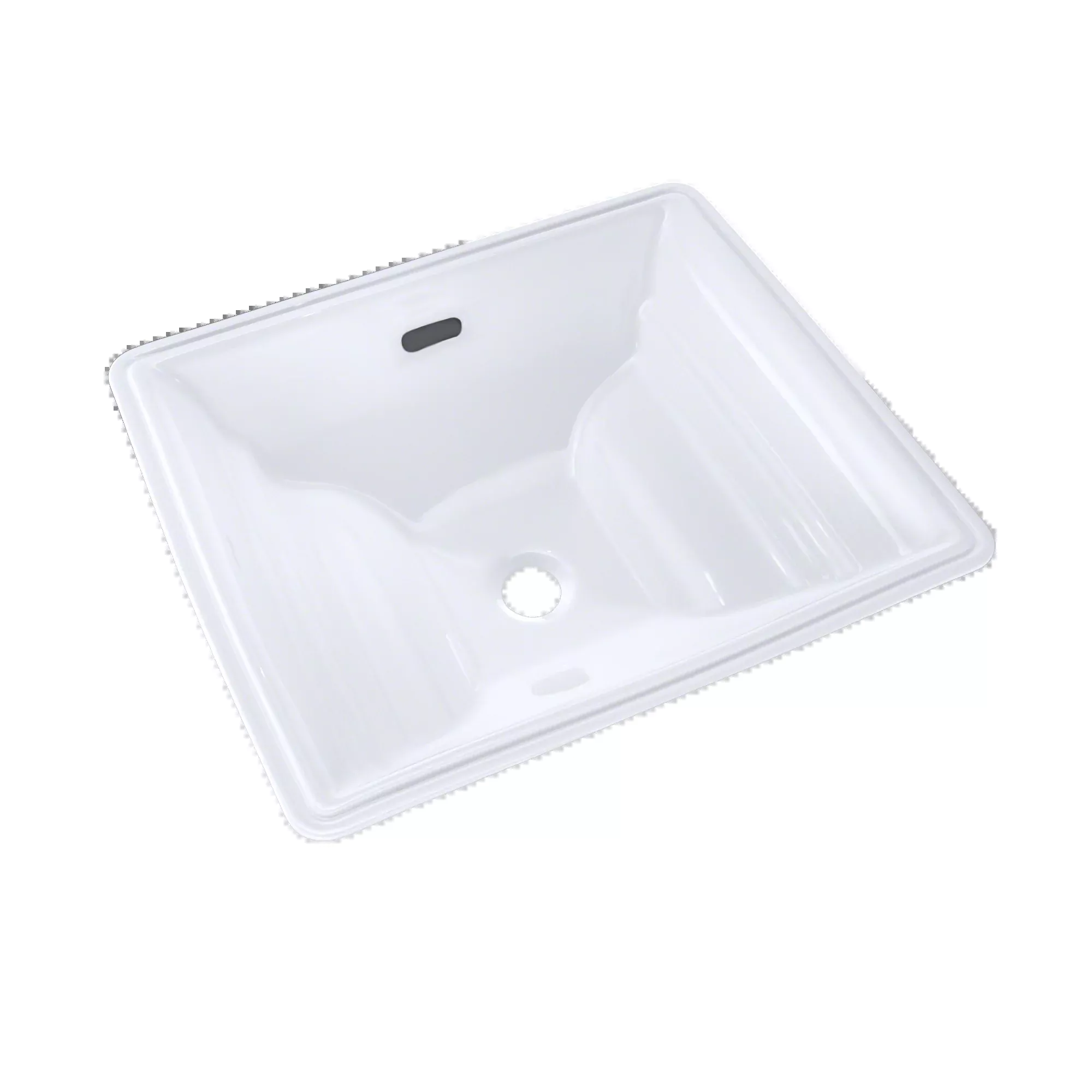 Toto Aimes Rectangular Undermount Bathroom Sink With CeFiONtect, Cotton White