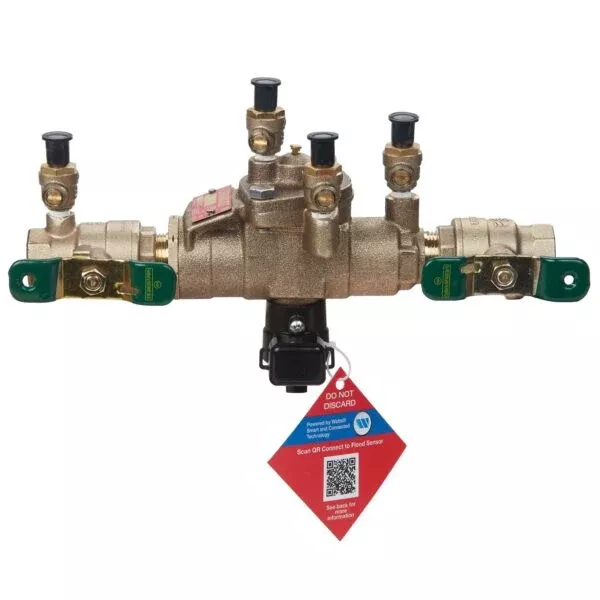 Watts LF009 RPZ Backflow Preventer 3/4 Inch Lead Free Flood Sensor