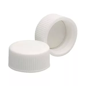 Wheaton 20-400 PP Caps, White, PTFE Liner, case/144