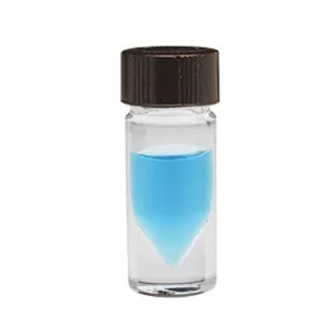 Wheaton 3.0 mL V-Vials, Borosilicate Glass, Clear, 20-400, PTFE Faced Rubber Liner, case/12