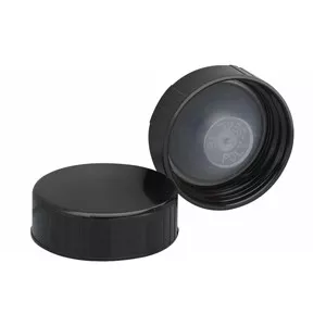 Wheaton 33-400 Black Cone Lined Caps, case/144
