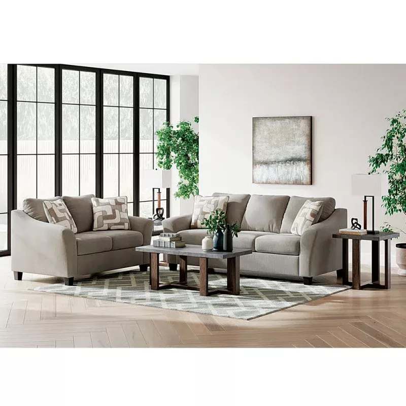 Willarae Sofa & LoveseatTaupe