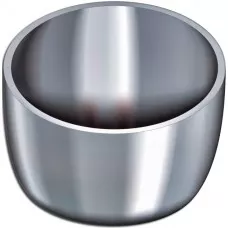 Zirconium Crucible, Cover, Low-Form, Wide, Rounded Pattern, 35ml, each
