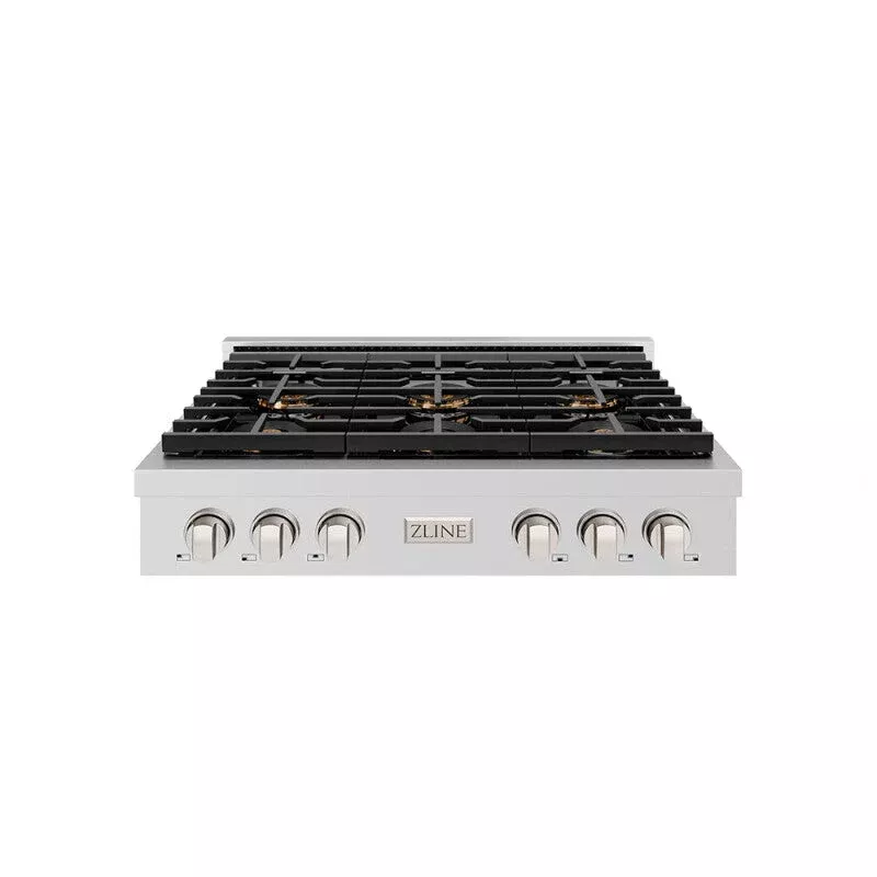 ZLINE PSRT36 36 In. Paramount Gas Rangetop With 6 Burner Duopro Cooktop In Stainless Steel